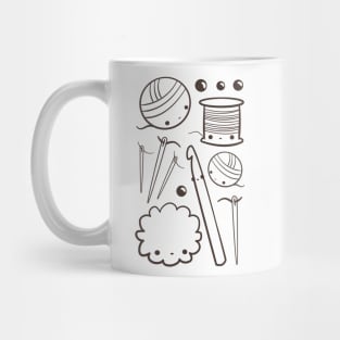 crochet cute - kawaii craft supplies Mug